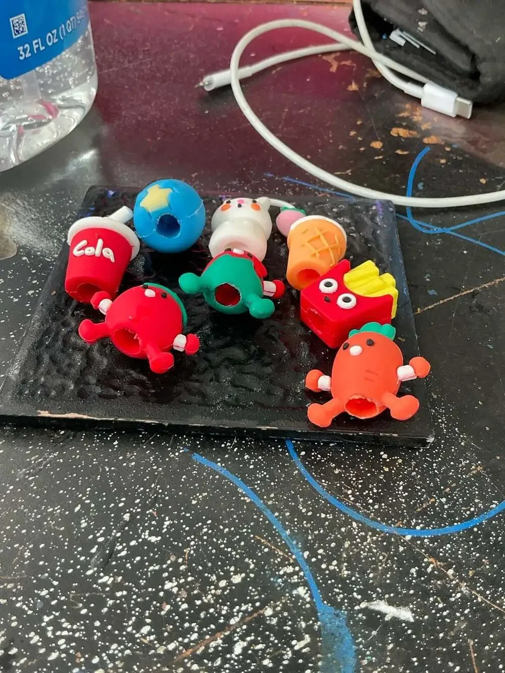 Novelty Food and Character Pencil Topper Eraser Set